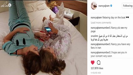 نانسي عجرم في صورة خاطفة بصحبة طفلتها