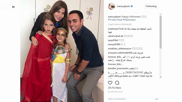 نانسي عجرم اختارت زي هذه البلاد للاحتفال بـ هالوين بناتها!