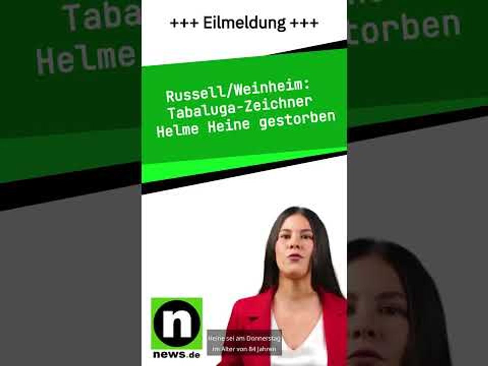 Tabaluga-Zeichner Helme Heine gestorben