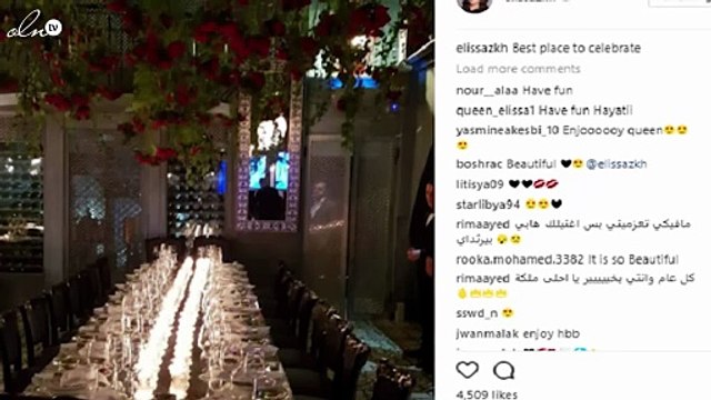 كوني أوّل من يشاهد أين احتفلت إليسا بعيد ميلادها؟