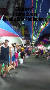 Eatery Along Elcano Street in Manila City in the Philippines