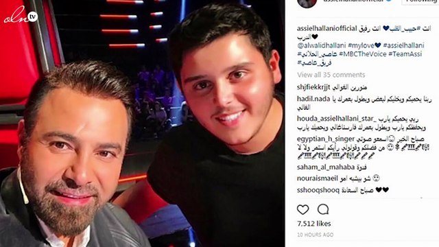 شاهدي ماذا قال عاصي الحلّاني لابنه الذي يشبهه تماماً؟!