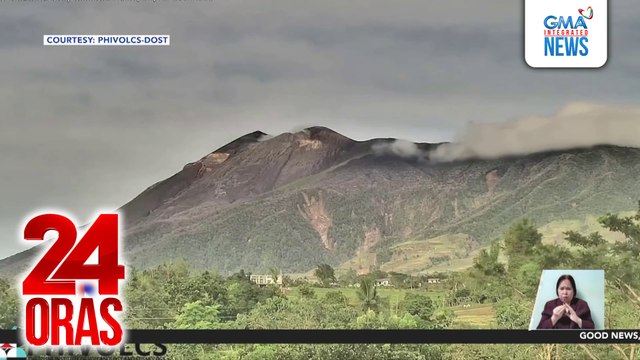Bulkang Kanlaon, nagkaroon ng ash emission kaninang umaga | 24 Oras