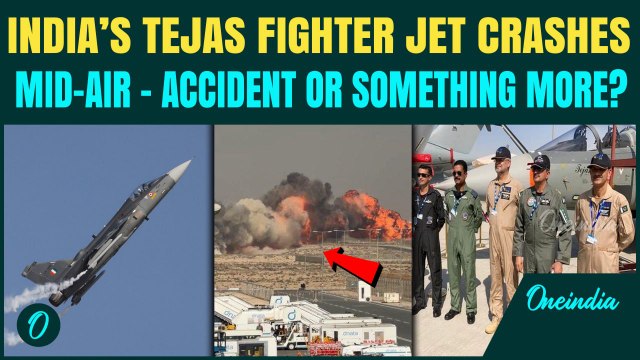 Tejas Fighter Jet CRASH in Dubai a Pak Sabotage? Speculations After Pak Pilots Seen Inspecting Jet