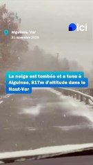 Les premiers flocons de neige tombent sur la Provence
