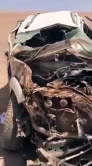 فيديو..حادث مروع لسیارة عائلیة بالسعودية