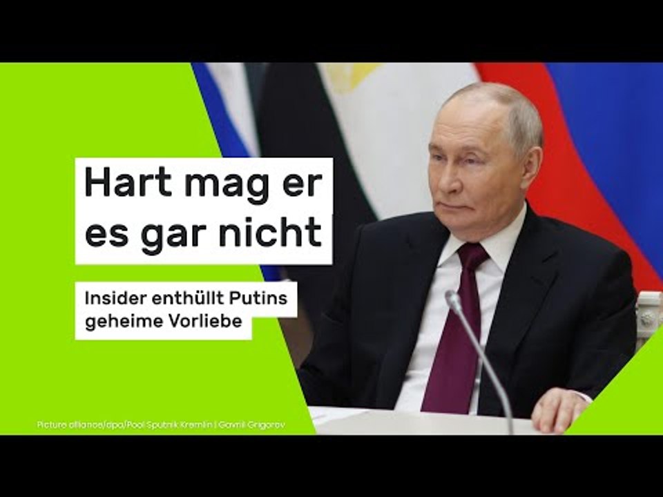 Hart mag er es gar nicht - Insider enthüllt Putins heimliche Vorliebe