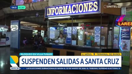 Tránsito suspende las salidas de Cochabamba hacia Santa Cruz