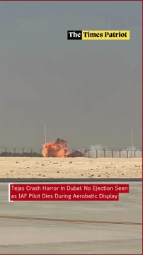 Tejas Crash Horror in Dubai: No Ejection Seen as IAF Pilot Dies During Aerobatic Display
