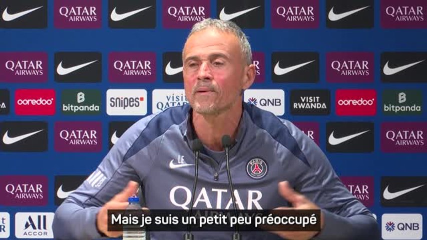 PSG : Luis Enrique "préoccupé" par le bruit autour de l'équipe