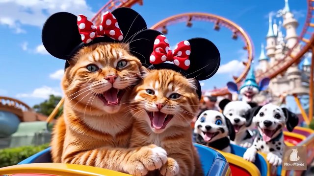 Mama Cat Trims Fur on the Farm and Makes Tiger Hat For Kittens At Home🐾🎩🐯_2