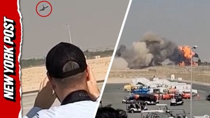Watch moment Indian fighter jet plunges from sky during Dubai Air Show