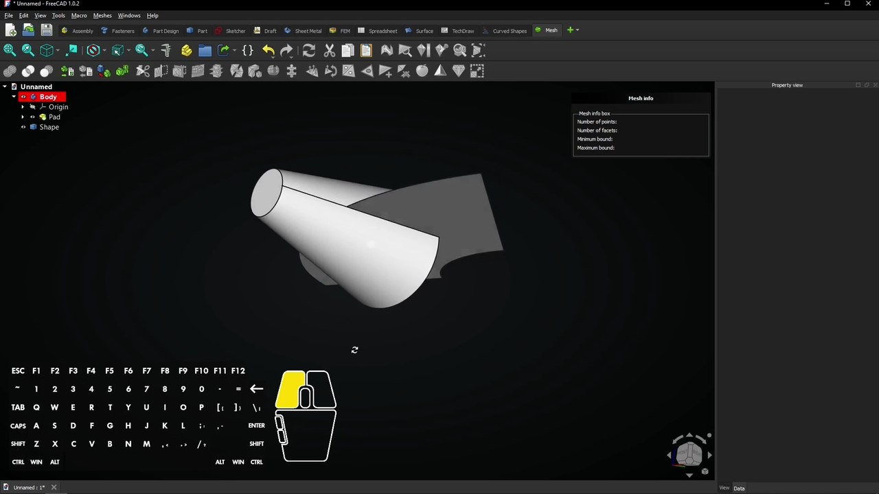 🤝 FreeCAD Unfold Tutorial - FreeCAD Cone - FreeCAD Mesh Workbench - FreeCAD 3D