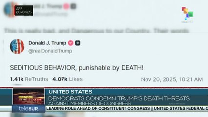United States, democrats condemn Trump's death threats against members of Congress