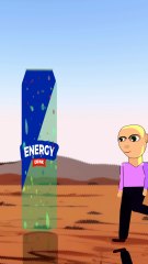 Desert Mirage: Thirsty Man Chases Giant Energy Drink Can