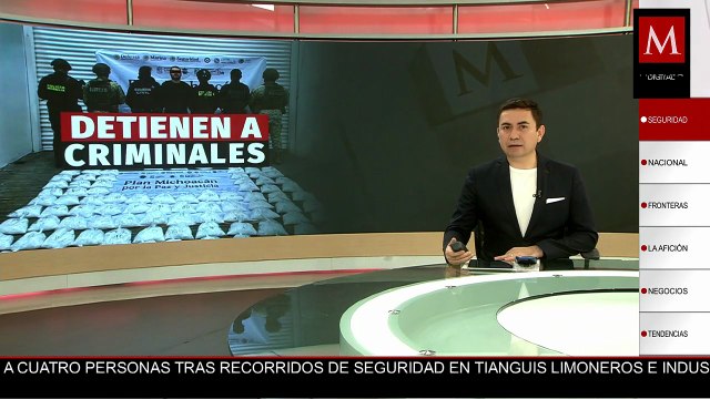 Detienen a cuatro en Michoacán tras operativo en tianguis limoneros e industrias