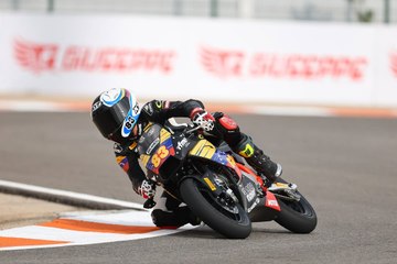 Diego González tras la clasificación en el Mundial de Minimoto de la FIM