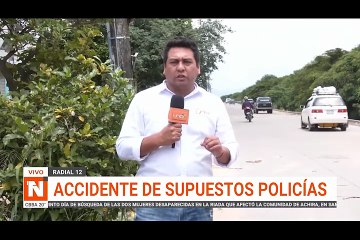 Cámaras captan vuelco de policías hallados con droga