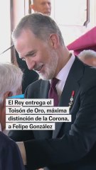 El discurso de Felipe González tras recibir el Toisón de Oro
