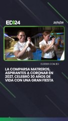 La comparsa Matreros, aspirantes a coronar en 2027, celebró 30 años de vida con una gran fiesta
