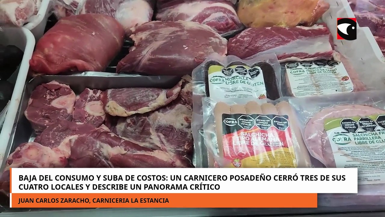 Baja del consumo y suba de costos Un carnicero posadeño cerro tres de sus cuatro locales