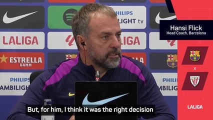 Flick insists Yamal is 'very disciplined' about his groin injury