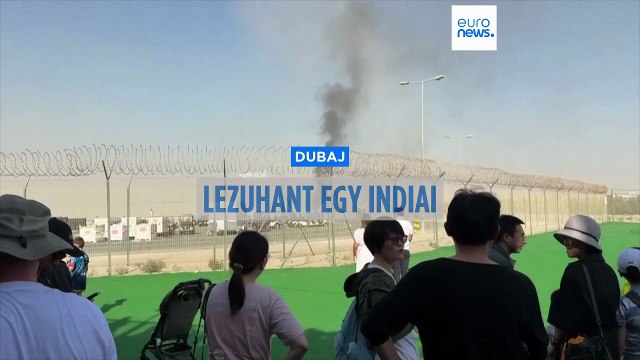 Lezuhant egy indiai vadászgép Dubajban, a pilóta meghalt