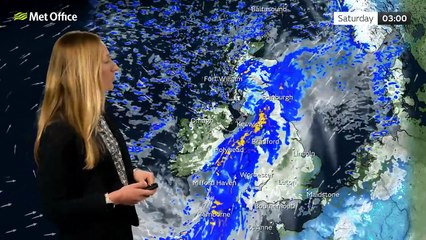 Met Office Friday Evening Weather Forecast 21/11/2025