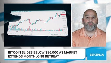 Bitcoin Slides Below $86,000 As Market Extends Monthlong Retreat