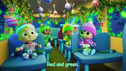 Wheels on the Christmas Bus Song! ❄️🎄 _ CoComelon Nursery Rhymes & Kids Songs