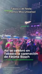 Así se celebró en Tabasco la coronación de Fátima Bosch 🇲🇽👑