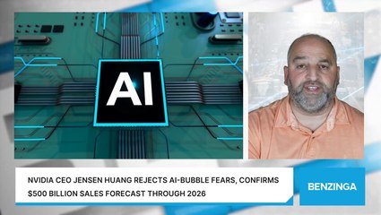 Nvidia CEO Jensen Huang Rejects AI-Bubble Fears, Confirms $500 Billion Sales Forecast Through 2026