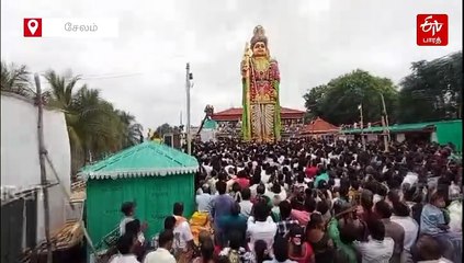 சேலத்தில் 56 அடி உயர ராஜ முருகன் சிலைக்கு குடமுழுக்கு விழா!