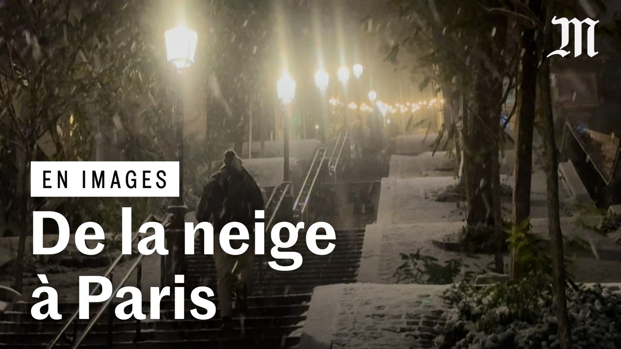 Neige : la butte Montmartre se transforme en terrain de jeu pour les Parisiens