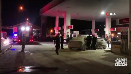 İstanbul'da akaryakıt istasyonunda korku dolu anlar