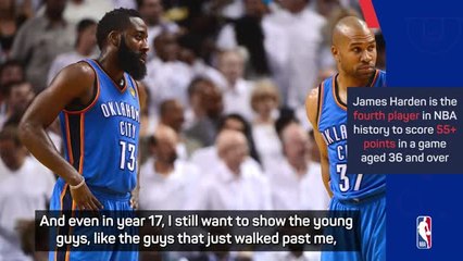 Record-breaker Harden still cherishing the game into 17th year