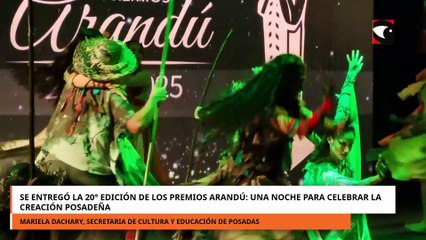 Se entregó la 20° edición de los Premios Arandú: una noche para celebrar la creación posadeña