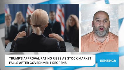 Trump's Approval Rating Rises As Stock Market Falls After Government Reopens