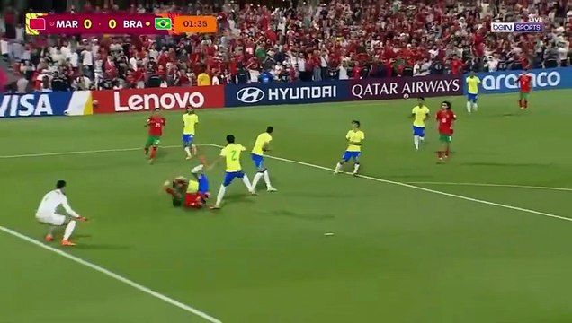 ملخص مباراة المغرب والبرازيل 2-1 اهداف المغرب والبرازيل _ هزيمة المغرب في اخر الداقائق_