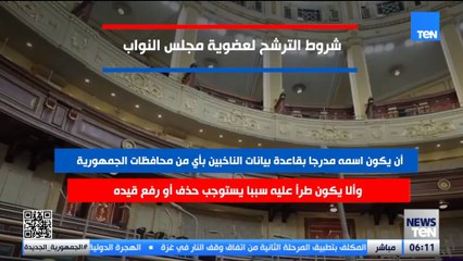 شروط الترشح لعضوية مجلس النواب