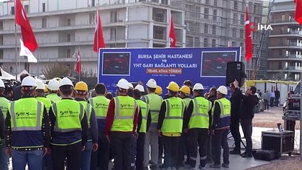 Bursa Şehir Hastanesi ve YHT Garı bağlantı yollarının temeli atıldı
