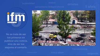 Fuertes lluvias y granizada generan inundaciones en varias zonas de Bogotá este viernes