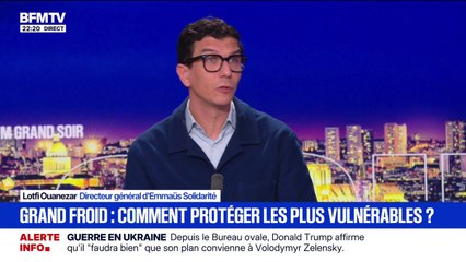 Grand froid: "Nos équipes qui sillonnent les rues, sont inquiètes", explique Lotfi Ouanezar, directeur général d'Emmaüs Solidarité