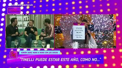Adrián Suar, honestidad brutal La verdad sobre el futuro deTinelli en la tele y la vuelta de Mirtha