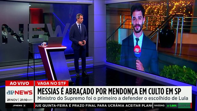 STF: André Mendonça apoia Messias em culto; Alcolumbre reage com irritação