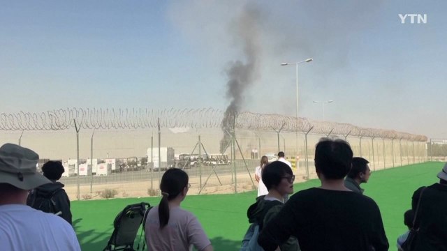 두바이 에어쇼 참가 인도 전투기 추락...조종사 사망 / YTN