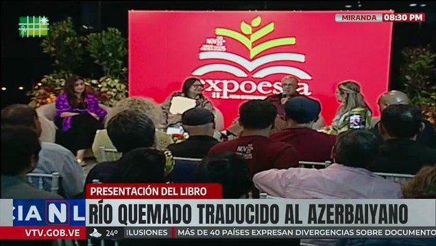 Presentan el libro Río Quemado traducido al azerbaiyano del poeta Jorge Rodríguez