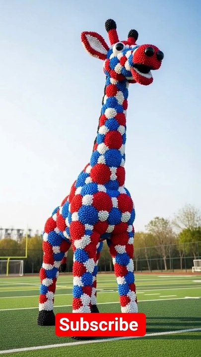 Giraffe going to forest