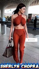 Bollywood Actress Sherlyn Chopra Spotted at Airport 🥰
