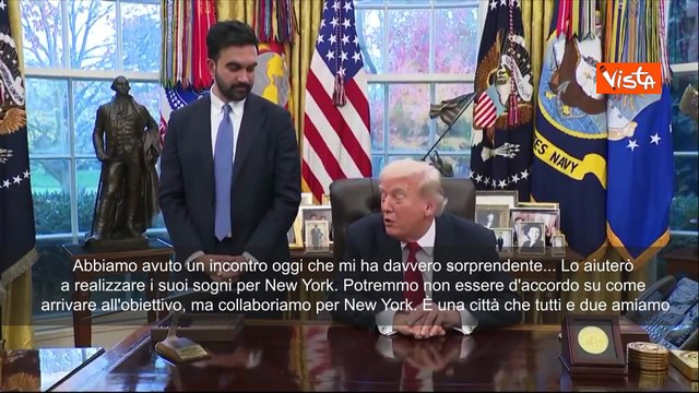 Trump riceve Mamdani alla Casa Bianca: Collaboriamo per New York, è la città che amiamo